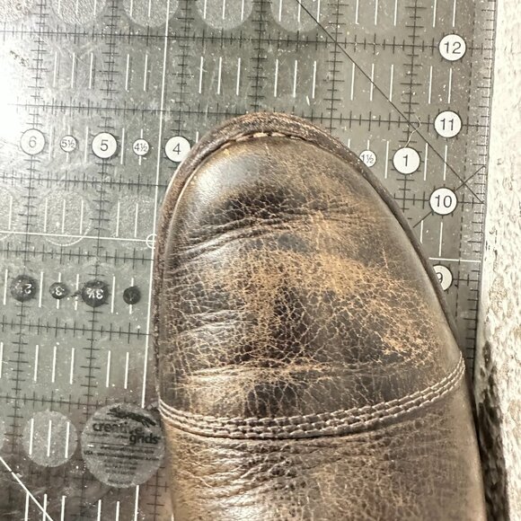 Bed Stu Cobbler Series Women Size 7.5 Brown Distressed Leather Dual Zip Boot - Picture 12 of 12